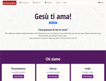 Tablet Screenshot of amorevero.org